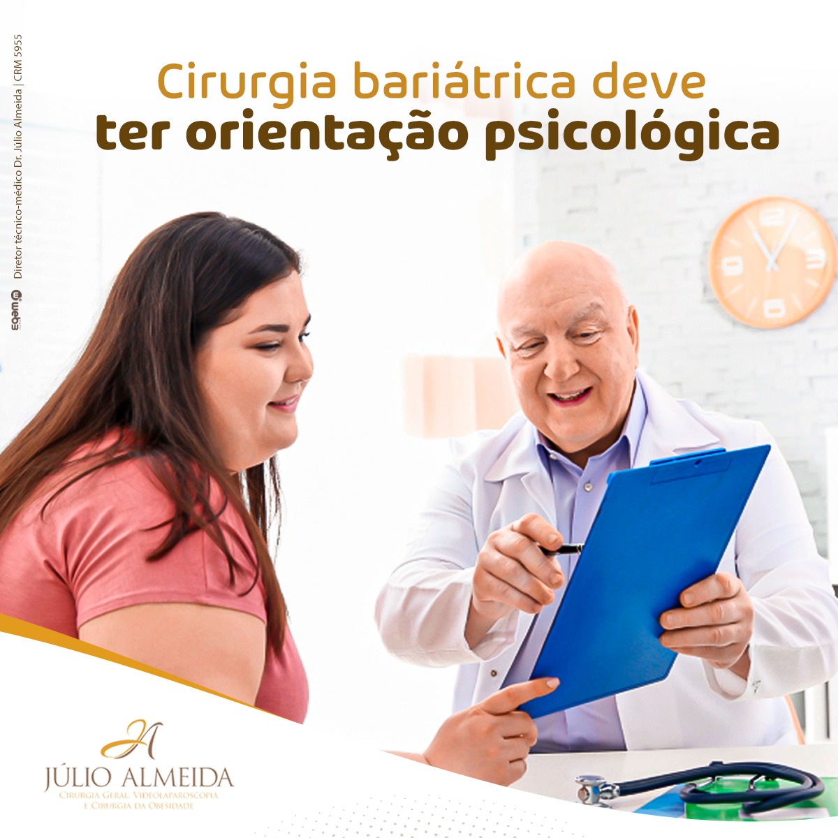 Dr Alexandre - Cirurgia bariátrica deve ter orientação psicológica