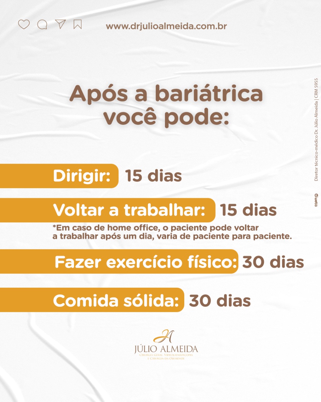 Dr Alexandre - Após a bariátrica você pode...